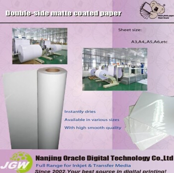 Double-side Matte coated paper