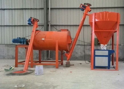 Dry mortar mixing machine